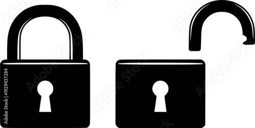 Open and closed lock icon
