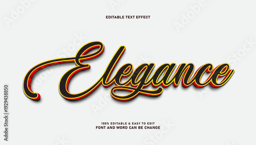 Luxury Elegance 3D Gold and Black Text Effect for Branding and Logo Design