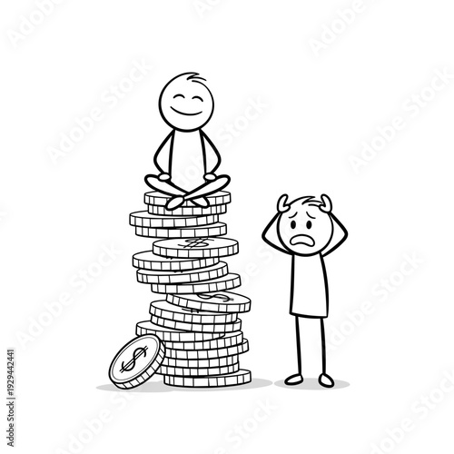 Savings concept illustration for financial advice, budgeting workshops, or personal finance blogs