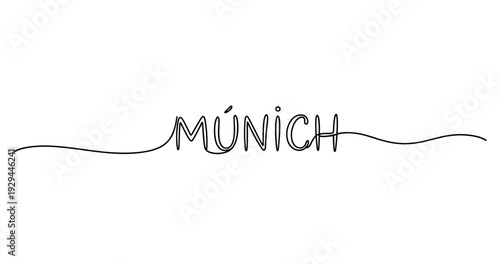 Minimalistic handwritten munich script with elegant lines. No editable strokes