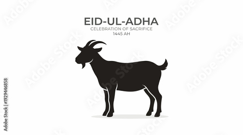 Eid ul Adha goat vector illustration