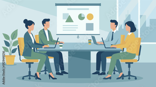 business meeting in office