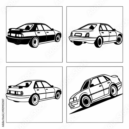 set of car icons