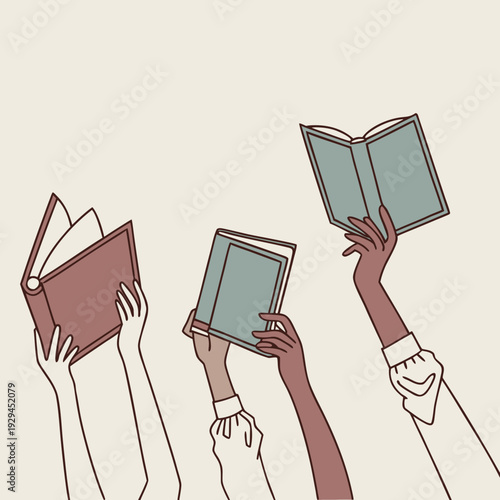 hand holding books