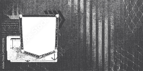 Wallpaper Mural Denim page design. Banner template. Empty framework Torontodigital.ca