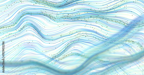 Abstract image with flowing...