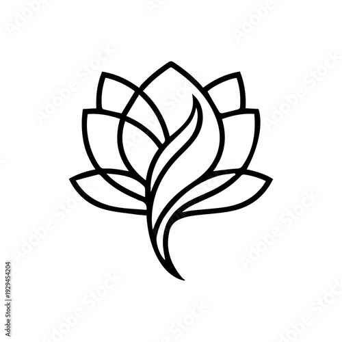 minimalist beauty logo. elegant feminime branding symbol, modern luxury SPA and salon logo design.