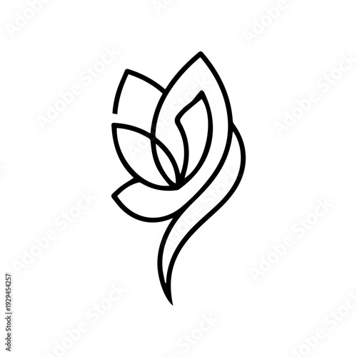 minimalist beauty logo. elegant feminime branding symbol, modern luxury SPA and salon logo design.