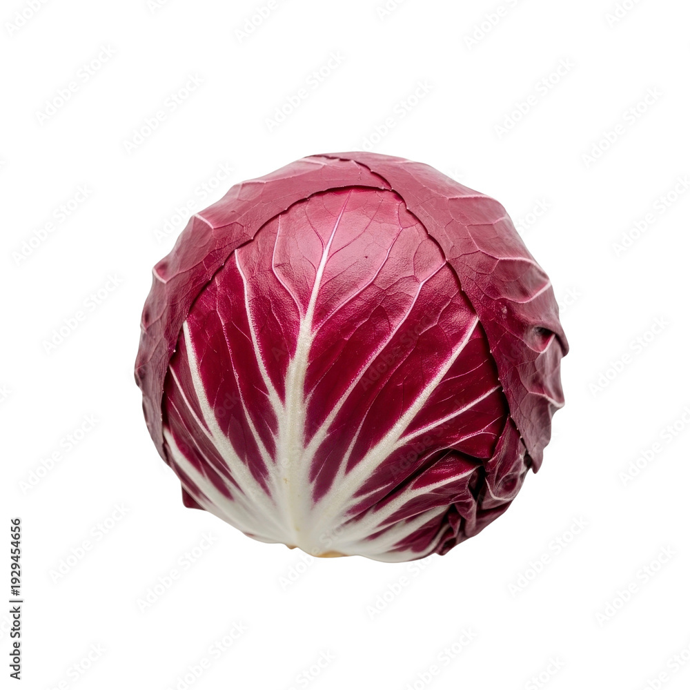 Fototapeta premium Radicchio head isolated on white background