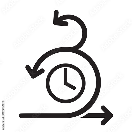 Agile icon, line vector illustration