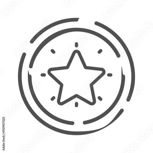 Loyalty star icon. Bonus points. Discount symbol with star. Loyalty program icon. vector illustration.