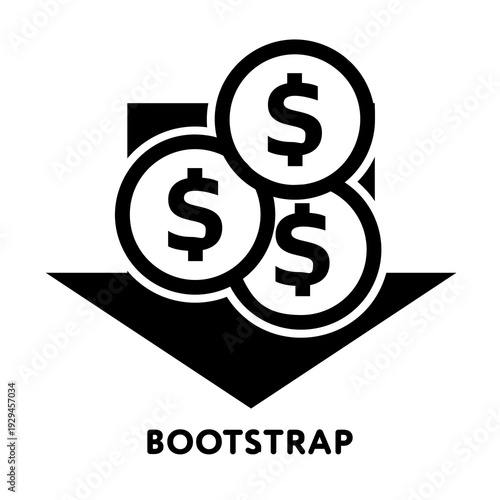 Bootstrap icon. vector line illustration