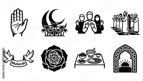 Sacred Ramadan Festival Illustrations