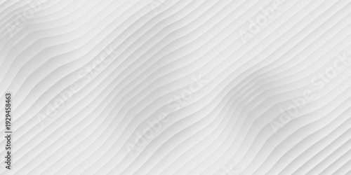 Minimal abstract white diagonal stripe background with subtle 3D paper-cut style shadows.