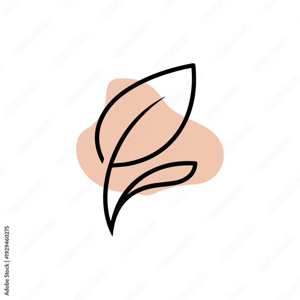 Fototapeta premium Organic Beauty Botanical Logo Design