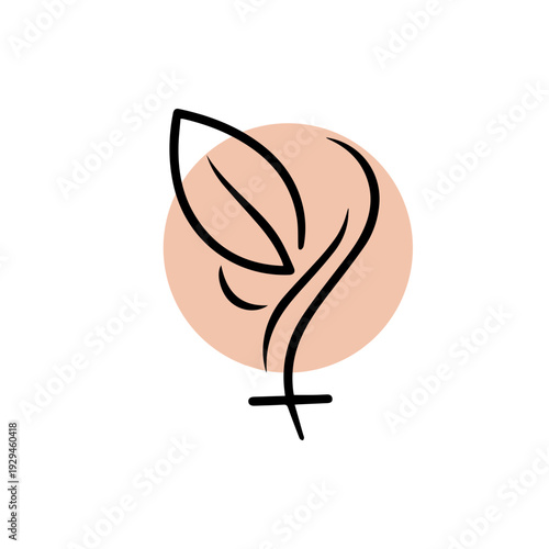 Wallpaper Mural Organic Beauty Botanical Logo Design Torontodigital.ca