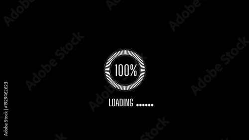 Loading Animation Motion Graphics with Seamless Loop