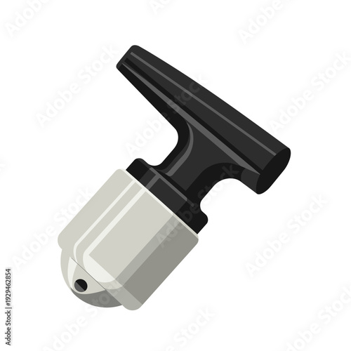 A detailed illustration of an otoscope, a medical instrument for ear examination.