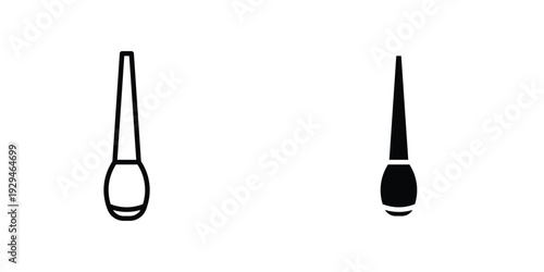 Eyeliner bottle icon in doodles flat and line stroke pack