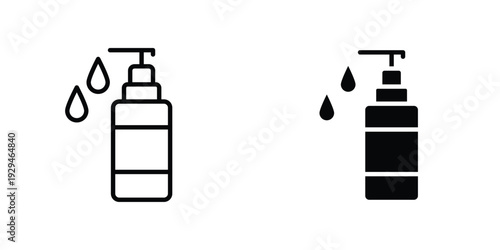 Face cleanser icon in doodles flat and line stroke pack