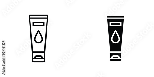 Face wash icon in doodles flat and line stroke pack
