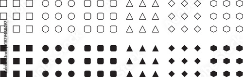 Optical character recognition ocr test sheet with various symbols