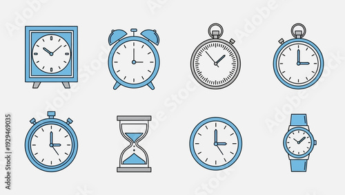 Collection of various clock types 1.