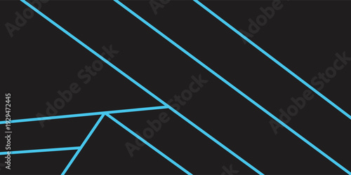 Elegant navy blue 3d banner background with overlap black metal layer. vector