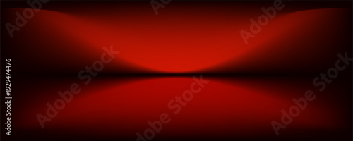 Red room in the 3d. Background modern illustration eps 10