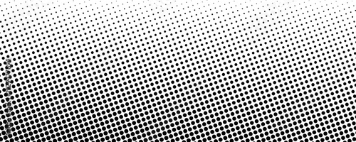 Halftone background with dots. Black and white pop art pattern in comic style. Monochrome dot texture. Vector illustration