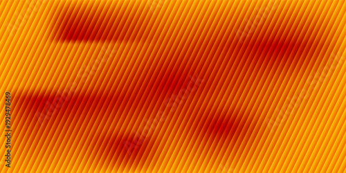 Red orange yellow ribbed glass. Vector ribbed glass texture background. Mesh gradient. acrylic ribbed bath surface. Reeded glass background semitransparent overlay. Bath wall window