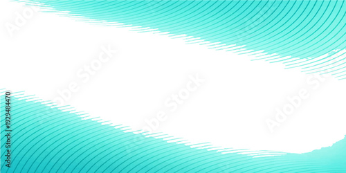 An abstract blue background featuring elegant waves and soft white clouds reflecting the beauty of a summer horizon over a calm nature seascape