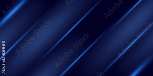 Elegant abstract background featuring dark blue gradients with sharp glowing diagonal light lines.