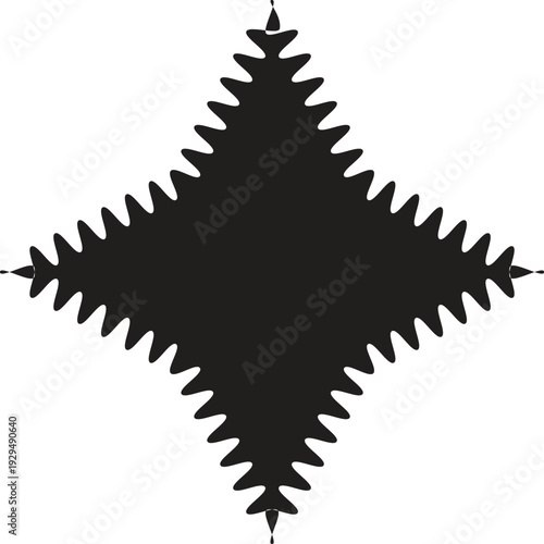 Shiny star icons in  black vector shapes for decoration design and celebration use