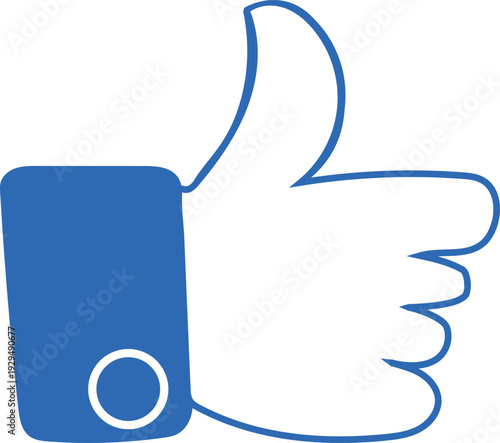 Thumbs up and thumbs down like and unlike cartoon vector icon set design