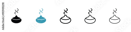 Diffuser icon in line art style on white background for graphic and web design.