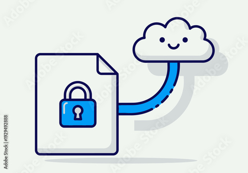 Secure Cloud Data Storage and Protection Concept.