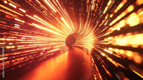 Tunnel of Light: A mesmerizing journey through an illuminated tunnel of light, showcasing a dynamic interplay of speed, energy, and innovation. Experience the thrill of forward motion. 