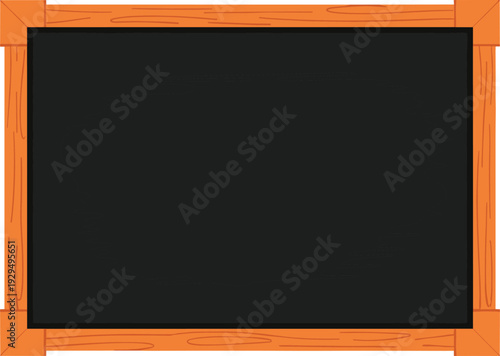 Empty, Blackboard, with, Wooden, Frame, Template, for, Restaurant, Menu, School, Education, Message, Board, and, Creative, Hand, Drawn, Typography, Design, Projects