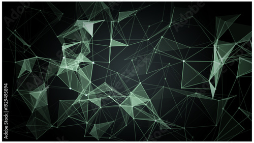 Connected polygons plexus vector background, digital data visualization. vector illustration
