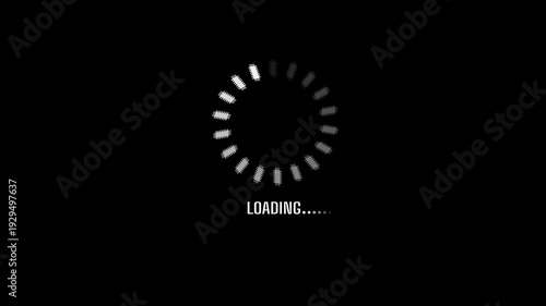 Loading Animation Motion Graphics with Seamless Loop