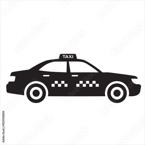 Vector taxi car icon
