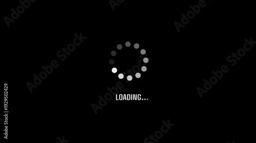 Loading Animation Motion Graphics with Seamless Loop