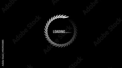 Loading Animation Motion Graphics with Seamless Loop