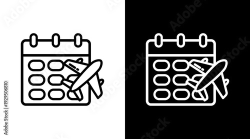 Schedule Icon Sheet Black And White