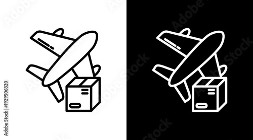 Cargo Icon Sheet Black And White