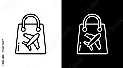 Duty Free Icon Sheet Black And White