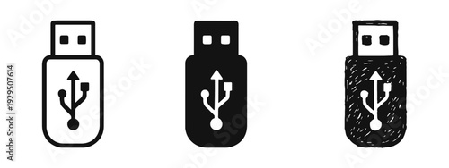 Cloud Gaming Controller Icon Set, Gamepad with Cloud Technology Vector Symbols