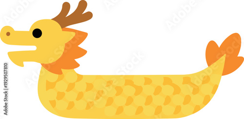 Cartoon dragon boat design for the dragon boat festival celebration