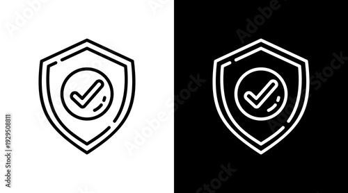 Protection Icon Sheet Black And White